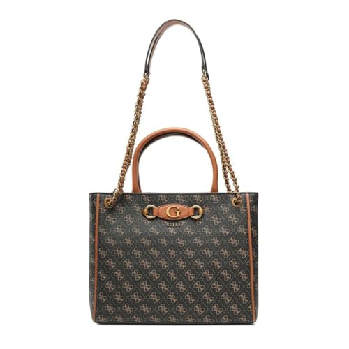 Guess Borsa shopping Izzy high society carryall brown/cognac BS23GU122 QB865423 Grande