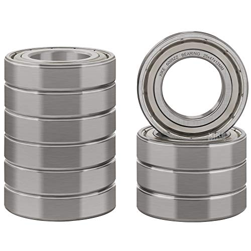 Xike 10 Pcs 6005Zz Double Metal Seal Bearings 25X47X12Mm, Pre-Lubricated And Stable Performance And Cost Effective, Deep Groove Ball Bearings.… #TOP6