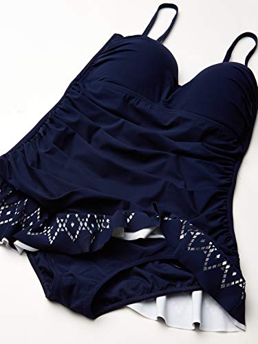 Profile By Gottex Women's Standard Bandeau Swimdress One Piece Swimsuit, Tutti Frutti Navy, 6 #TOP4