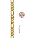 LIFETIME JEWELRY 9mm Figaro Chain Necklace 24k Real Gold Plated for Men and Teen (24)