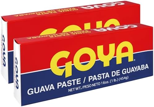 Goya Guava Paste/Pasta De Guayaba 16 Oz 1 Lb, 454 G Bars 2 Pack by Goya