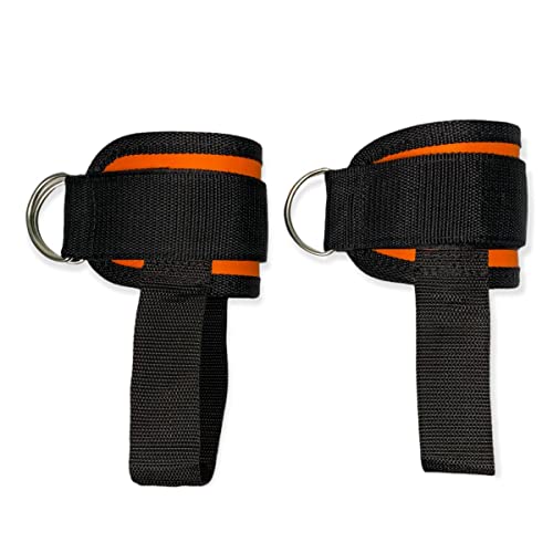 Alça Cross Over Puxador Glúteo Perna Coxa Dupla Fivela Com Alça de Apoio vendido em Par cor Laranja