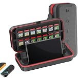 Carry Case Compatible with Nintendo Switch 2, Travel Carrying Cover, Portable Protective Travel Shell Pouch for Switch 2 Console & Accessories, with 24 Game Storage