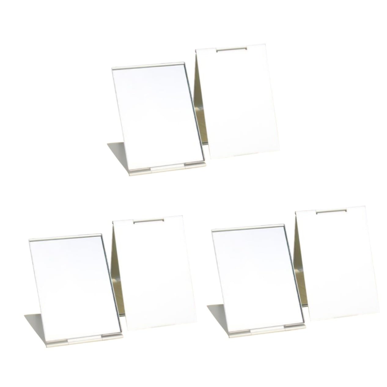 Miroir de maquillage portable pliant Housoutil | Lot de 6 miroirs ultra-fins alu