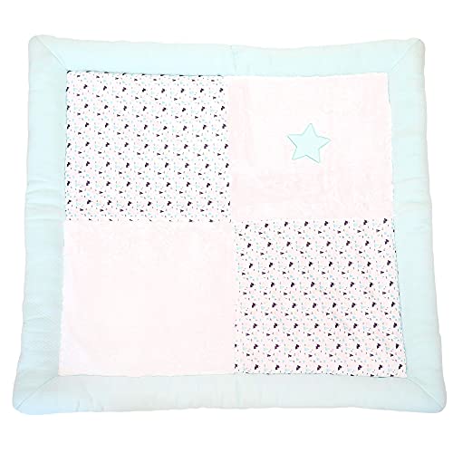 Tapis de parc Domiva 100x100 cm Boréale antidérapant pour bébé