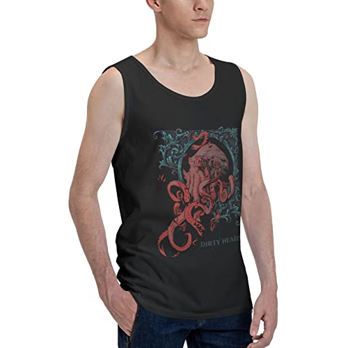 Dirty Rock Band Heads Tank Tops Men Gym Shirts Undershirt Workout Tank Tops Black Xx-Large #TOP1