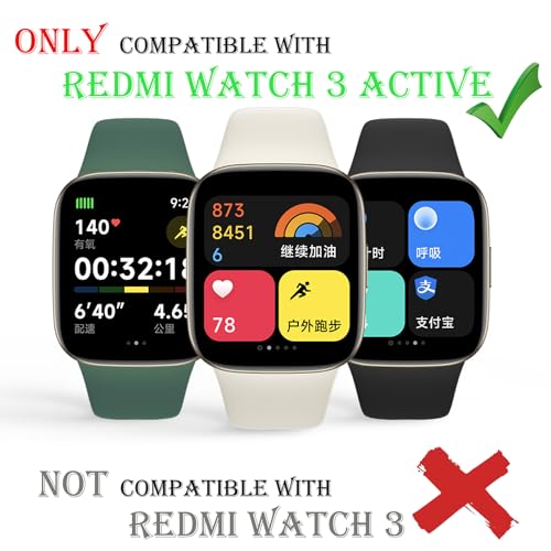 Bracelet de montre compatible Redmi Watch 3 Active en silicone