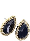 Vergoldetes Metall Kate Spade New York Balloon Bouquet Drop Shaped Stud Earrings (French Navy)