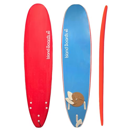 Island Water Sports Classic Softtop Surfboard Red 8ft0in