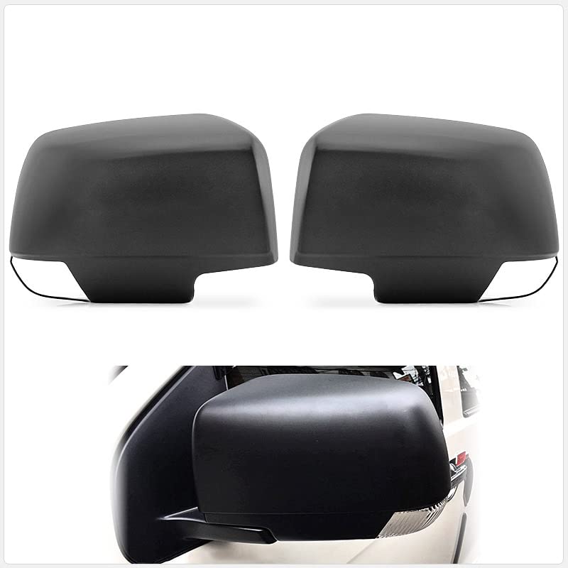 TUNEZ® Matte Black Side Mirror Cover Guard Compatible With Isuzu D-Max Year 2012 2013 2014 2015 2016 2017 2018
