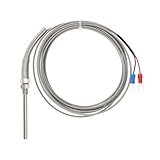 EMSea Sensores de Sonda de Termopar Tipo K de 0 A 1200 °C para Medición de Alta Temperatura (300 Cm)