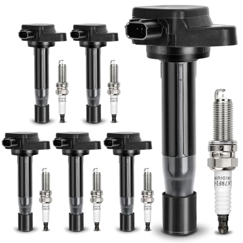 Image of UF603 Ignition Coil & 97390 Double Iridium Spark Plug For HONDA 2008-2017 | Accord Odyssey Crosstour, Acura 2009 2010 2011 2012 2013 2014 TI RI TSX TSX Replaces# 5C1681 52-2036 IC693 C1624
