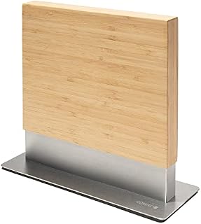 Magnetic Knife Block / Knife Holder by Coninx (Knives Not Included) - for Safe, Clean and Tidy Storage of Knife - Magnetic Knife Board (Bamboo - Stainless Steel)