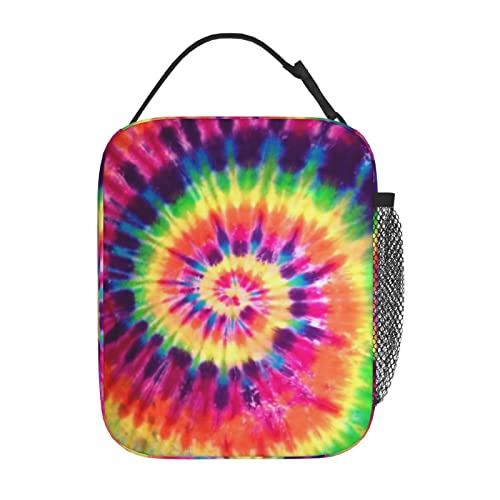 Tie Dye Lunch Box For Boys Girls,Reusable Insulated Lunch Bag Thermal Lunch Kit Soft Cooler Lunch Tote Bag For Men Women Work Picnic #TOP1