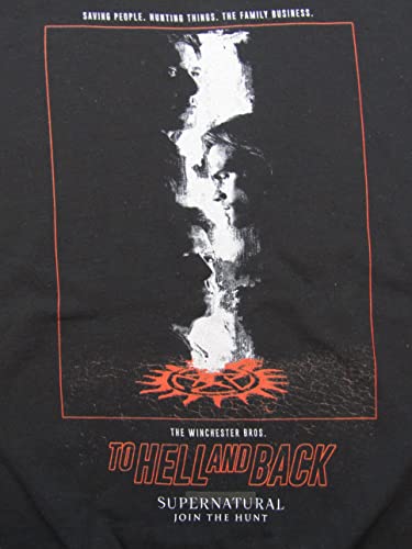 Supernatural To Hell And Back Crew Neck Long Sleeve Black Unisex Adult Sweatshirt2