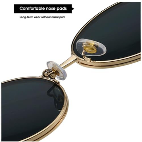 Lunettes de soleil rondes métal punk pour vos festivals et sorties - 4