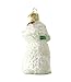 Old World Christmas Poodle Glass Ornament- White