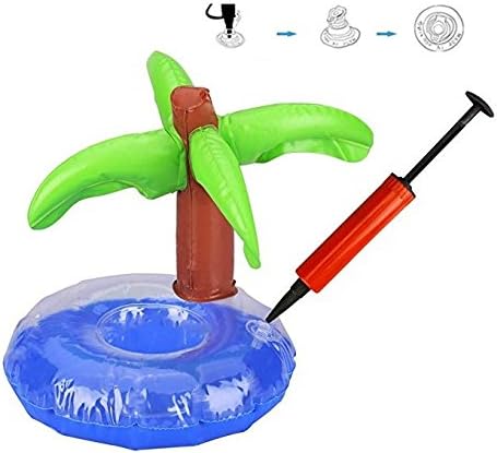 Vista 4 de Inflatable Drink Holder Drink Pool Floats Cup Holder Floats Inflatable Floating Coasters Float Coaster for Pool Party Water Fun