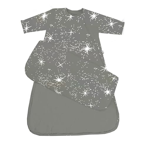 Image of GUNAMUNA Long-Sleeve Sleep Sack for Babies, Wearable Sleep Bags, Soft Rayon, 1.0 TOG, Essentials for Newborns