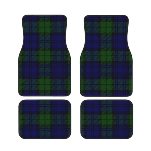 Alfombrillas Black Watch para coche juego de 4 piezas de neopreno