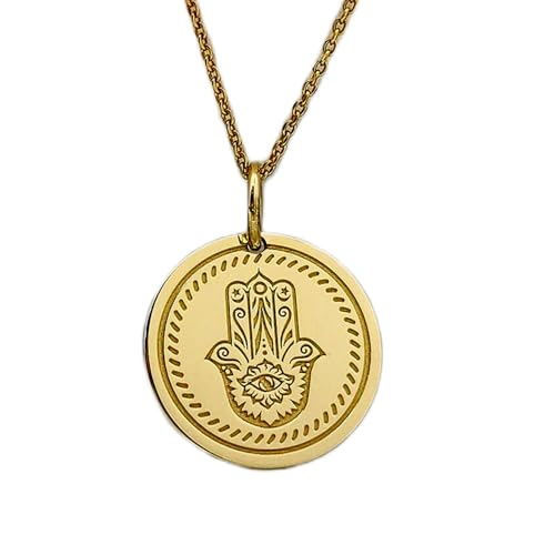 Colgante Virgen de Fátima bañado en oro LKBEADS para lucir con elegancia en tu día a día