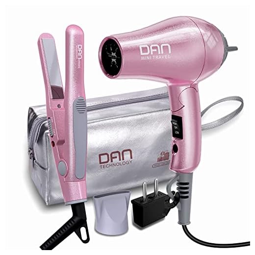 Can you take straighteners in hand luggage united airlines DAN Technology Travel Flat Iron and Dryer Set