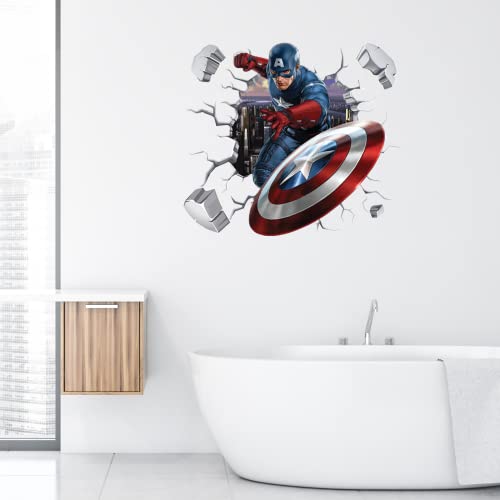 Superhero Wall Decals Boys Girls Favorite Movie Wall Stickers Vinyl Self-Adhesive Decal For Bedroom Game Room Party Wall Art Decoration Gift Supplies #TOP3