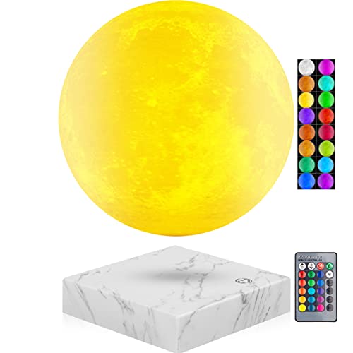 Vgazer Levitating Floating Moon Lamp With 16 Colors,Spinning Night Light,Galaxy Moon Light For Home Offcice Decro, Gift Light For Kids Lover Friends #TOP9
