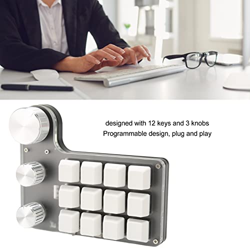 Teclado Gaming Mini Dilwe 12 Teclas USB miniatura 5
