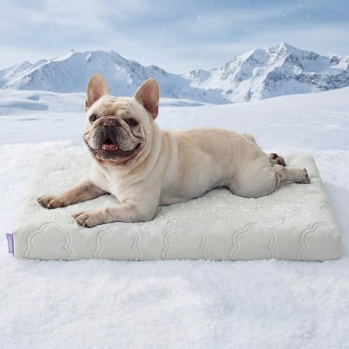 LE SURE Cooling Dog Bed Medium Size Dog, Q-Max>0.5 Cooling Mat with Removable…