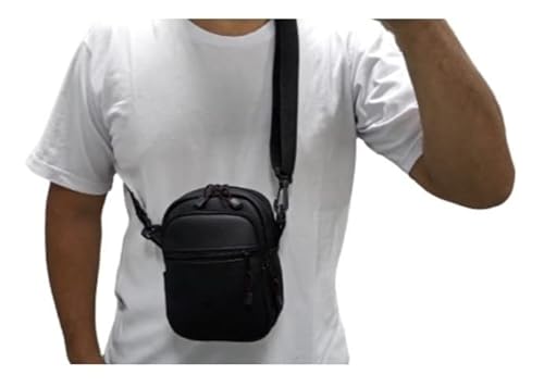 Shoulder Bag Mini Bolsa Alça De Ombro Transversal Tiracolo Sintético Preto ART MANIA