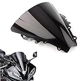 Motorcycle Windshield Fit for Yamaha YZF-600 R6 2006 2007 R6 06 07 ABS Plastic Windscreen Black Wind Deflector