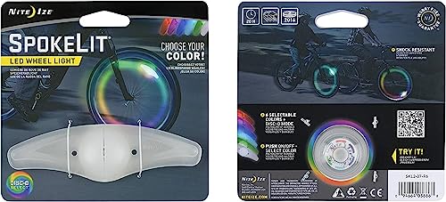 Nite Ize Spokelit Led Bicycle Spoke Light, Visibility + Safety Bike Light, Single Pack, Disc-O Select Choose-Your-Color Led #TOP7