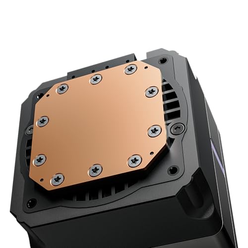 Image of NEXAURA 360 Liquid Cooler, 360mm, PWM Pump, 2500-3600RPM, Diamond Glow ARGB Pump Head, Fluid Dynamic Bearing Fans, Black