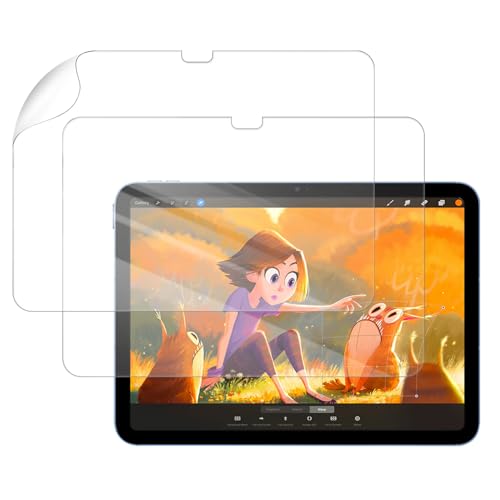 Times Mark - Lot de 2 films protecteurs d'écran en papier PET mat pour iPad 10e/11ème génération A16 (2022/2025, 10,9/11") - Anti-reflets pour le dessin, l'écriture, réutilisable, anti-traces de doigts, sans