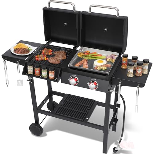Charcoal and 2-Burner Propane Gas Combo Grill Review