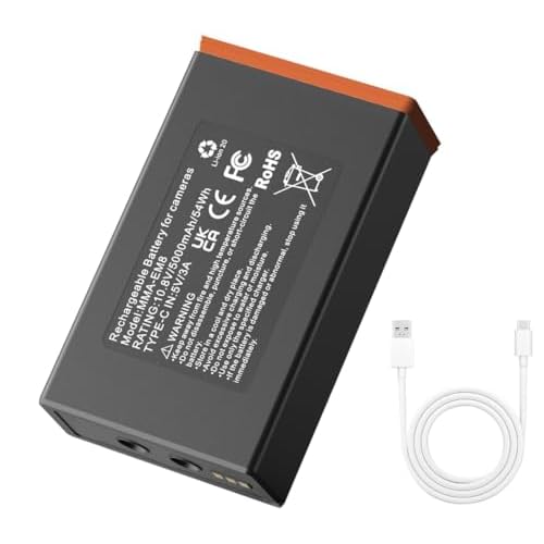 CPY EM8 Battery 1 Pack 5000mAh Rechargeable Lithium Battery for Edge Series Cameras, Compatible with Edge/Edge2/Edge2 Pro, Long-Lasting Trail Camera Power Pack EM8-1 PACK