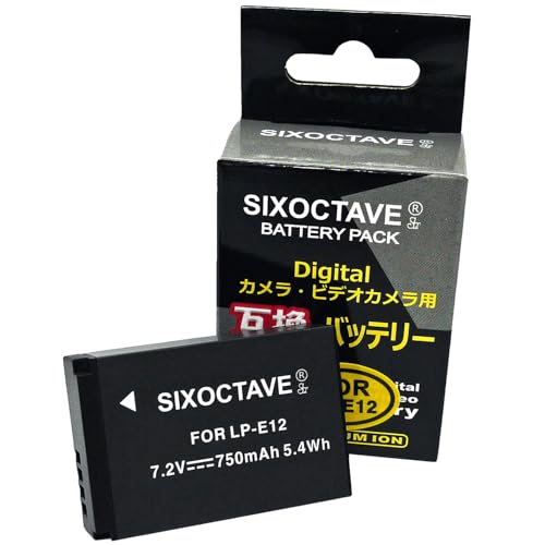 Amazon | str LP-E12 互換バッテリー [ 純正充電器で充電可能 残量表示