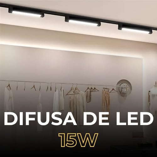 Luminária De Led 15w Linear Difusa P/Trilho Eletrificado