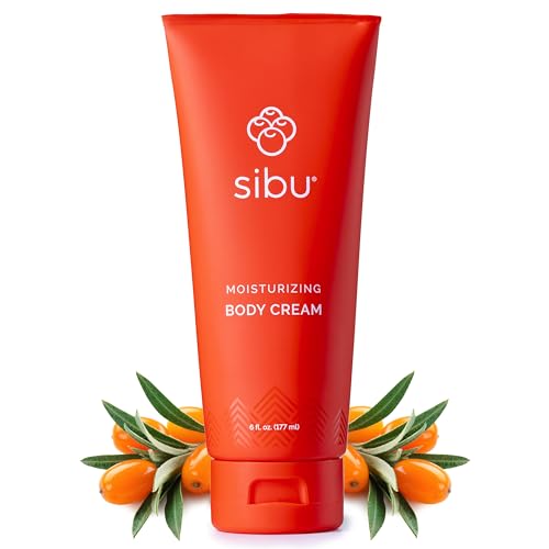 sibu Moisturizing Body Cream, Lotion Made From Premium Himlayan Sea Buckthorn (6oz) – Lightweight & Hydrating Moisturizer That Protects & Repairs Skin