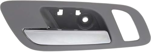 KarParts360 Manija de puerta interior Chevy Tahoe 2007-2014 Bisel gris del lado del conductor delantero con palanca cromada | 15947937