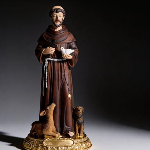 Estatua de San Francisco de Asís 8.6 Pulgadas miniatura 5