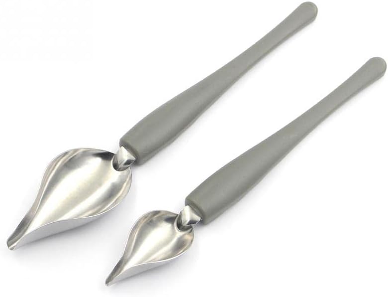2 cucharas de decoración de chef, decoración de sushi, herramienta de dibujo de alimentos, plato de aderezo de postre, utensilios para hornear,