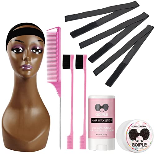 Goiple 3Pcs Elastic Bands For Wig Edges - Elastic Band For Lace Frontal Melt Wig Melt Band For Lace Front Laying Edges - Adjustable Wig Band For Edges Wig Install Accessories (Black) #TOP7