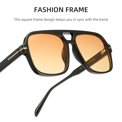 Cyxus Oversized Tangle Free Aviator Sunglasses for Women Trendy Shades UV Protection for Beach Music Festivals Shopping 12404