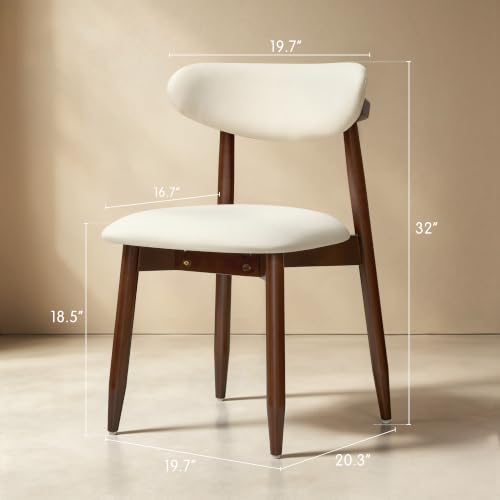 Dining Chairs Set of 4, Upholstered Wooden Dining Room Chairs, Mid…