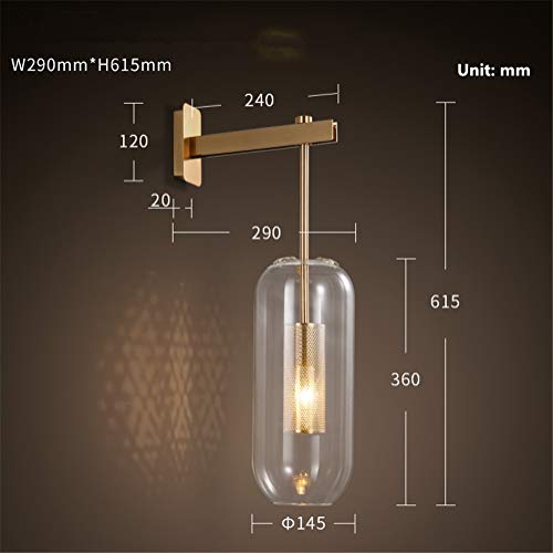 Wall Light Indoor Modern Simple Light Luxury Lantern Wall Hanging Lamp E14 Socket Glass Lampshade Gold Color Wrought Iron Wall Lamp for Living Room Bedroom Restaurant Hallway steampunk buy now online
