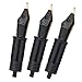 Set of 3 Jinhao 100 Fountain Pen Extra Fine Nibs with Black Section Feed Gold Trim-Compatible with Jinhao 100, 9036, 9065, 9016 and 9013