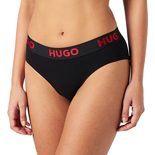 Preisvergleich Produktbild HUGO Damen Brief Sporty Logo Slip, Black1, M