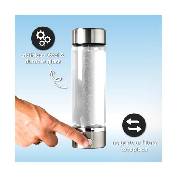 2025 New Hydrogen Water Bottle - 4000ppb Portable Hydrogen Water Generator with SPE/PEM Technology, Best Bottle for Home, Office, Fitness, and Wellness - Image 5